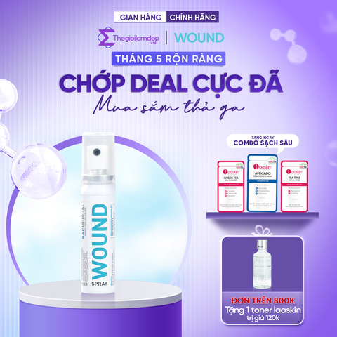 Xịt hỗ trợ vết thương hở và giảm sẹo Wound Spray 10ml
