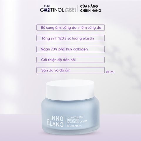Kem cấp ẩm đa tầng Innoblanc The Gentinol 0221 cấp ẩm, làm sáng da 80 ml