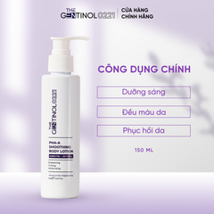 Sữa dưỡng thể làm trắng, săn chắc và dưỡng ẩm da mịn màng PHA-A Smoothing Body Lotion The Gentinol 0221 150g