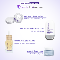 Combo kem phân hủy sắc tố, xử lý nám da, hỗ trợ da trắng sáng mịn màng The Gentinol 0221
