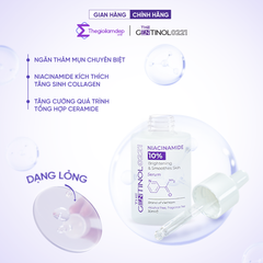 Serum trắng hồng da Niacinamide kiểm soát dầu, mụn, dưỡng trắng, giảm nếp nhăn, trẻ hóa làn da The Gentinol 0221 30ml