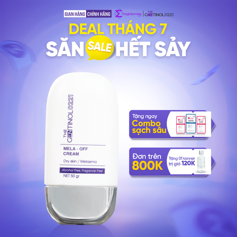 Kem MELA OFF CREAM (mela-off cream) phân hủy sắc tố, xử lý nám da The Gentinol 0221 50gr