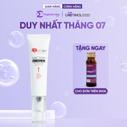 Kem chống nắng Laaskin giúp làn da được bảo vệ chắn chắc dưới ánh nắng mặt trời ngăn ngừa các vết nám da 30g