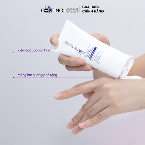 Kem chống nắng Suncream The Gentinol 0221 với độ che phủ 100%, giúp làn da được bảo vệ với 1 màng chắn ngăn các vết nám 40g