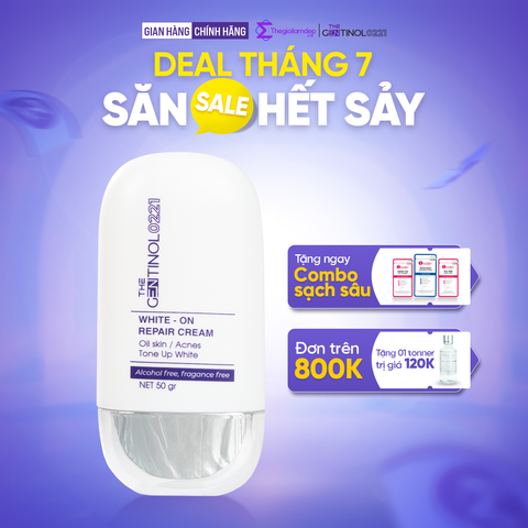 Kem WHITE ON REPAIR CREAM ( white-on repair cream) tái sinh tế bào, khôi phục sự cân bằng da The Gentinol 0221 50g