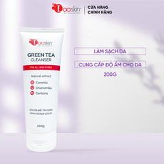 Sữa rửa mặt trà xanh GREEN TEA CLEANSER Laaskin làm sạch và cung cấp độ ẩm cho da 200g
