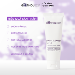 Sữa rửa mặt FACIAL CLEANSER PH5.5 làm sạch da mặt, giúp dưỡng ẩm da, ngăn ngừa mụn The Gentinol 0221 150ml