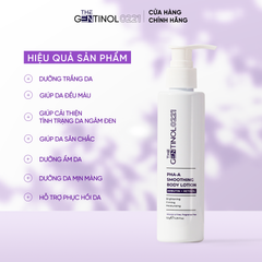 Sữa dưỡng thể làm trắng, săn chắc và dưỡng ẩm da mịn màng PHA-A Smoothing Body Lotion The Gentinol 0221 150g