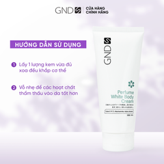 Kem dưỡng GND hỗ trợ dưỡng trắng da, cung cấp độ ẩm và ngăn lão hóa da Perfume White Body Cream 200g