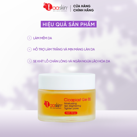 Kem dưỡng phục hồi, dưỡng ẩm và làm trắng làn da Cicaplast Gel B5 Laaskin 50g