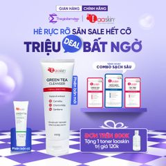 Sữa rửa mặt trà xanh GREEN TEA CLEANSER Laaskin làm sạch và cung cấp độ ẩm cho da 200g