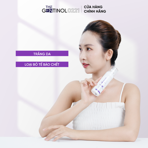 Tinh chất giúp trắng da AHA 2% EXFOLIANT PEEL SERUM The Gentinol 0221 cải thiện làm đều màu da, loại bỏ tế bào chết