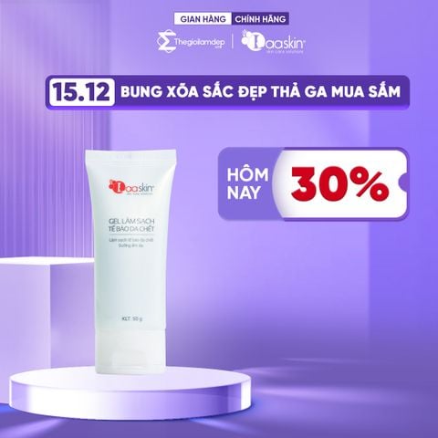 Combo 2 Gel Laaskin làm sạch tẩy tế bào da chết và dưỡng ẩm da 50g