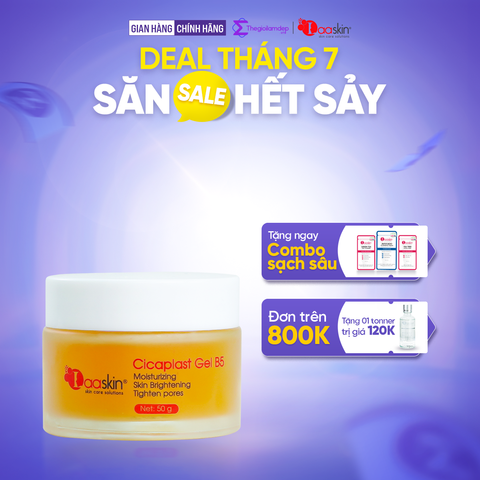 Kem dưỡng Laaskin phục hồi, dưỡng ẩm và làm trắng làn da Cicaplast Gel B5 50g