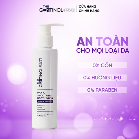 Sữa dưỡng thể làm trắng, săn chắc và dưỡng ẩm da mịn màng PHA-A Body Lotion The Gentinol 0221 150g