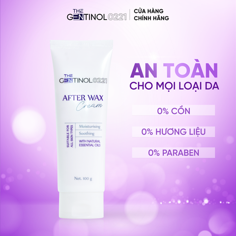 Kem dưỡng ẩm và phục hồi làn da sau khi tẩy AFTER WAX CREAM The Gentinol 0221 100g