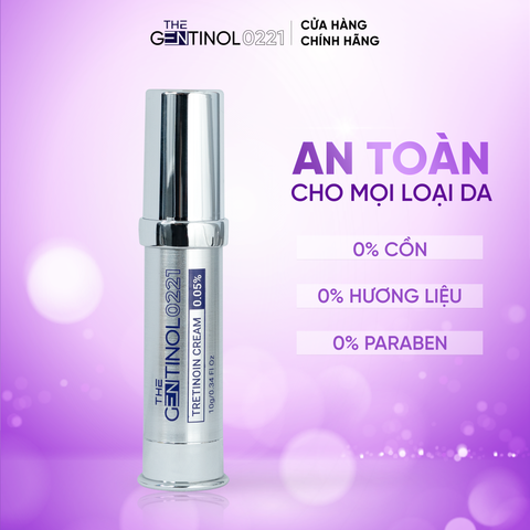 Gel chấm mụn The Gentinol 0221  hỗ trợ ngăn mụn, làm chậm tiến độ phát triễn của mụn và vi khuẩn Benzoyl Peroxide Gel 10g