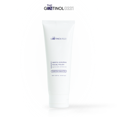 Tẩy tế bào chết mặt và body GENTLE AHA/BHA FACIAL POLISH The Gentinol 0221 ngừa mụn, trắng da, chống oxy hóa cho mọi làn da 150ml