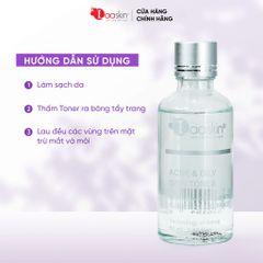 Combo 2 Nước cân bằng da Toner Laaskin dưỡng ẩm da, giảm mịn, dưỡng trắng và se khít lỗ chân lông Ance & Oily Skin Toner