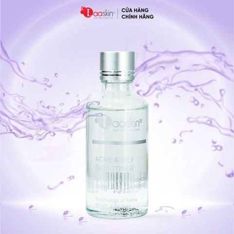 Combo 2 Nước cân bằng da Toner Laaskin dưỡng ẩm da, giảm mịn, dưỡng trắng và se khít lỗ chân lông Ance & Oily Skin Toner
