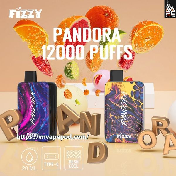 FIZZY Pandora 12000 Puffs - Pod 1 Lần Chính Hãng