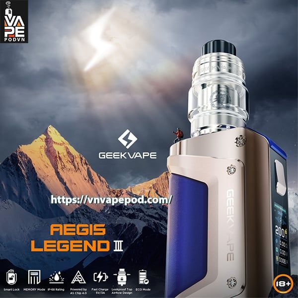 GEEKVAPE Aegis Legend 3 - Thiết Bị Vape Chính Hãng