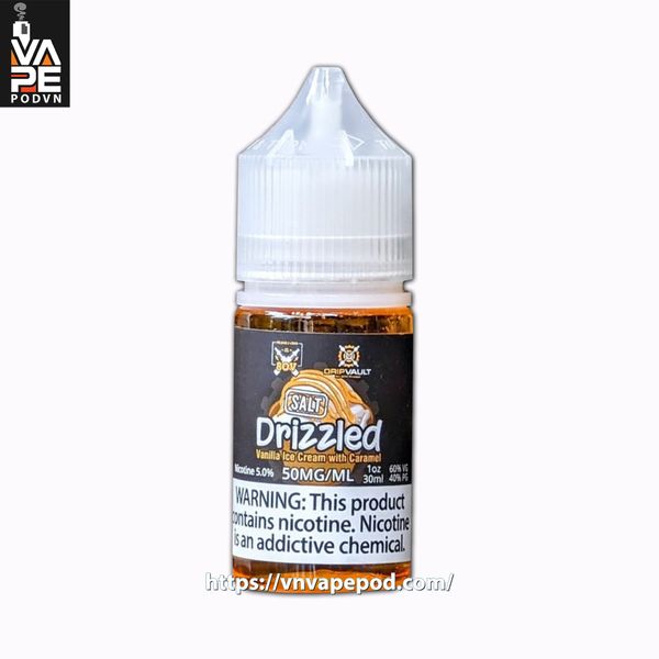 SALTNIC DRIP VAULT Drizzled 30ml (KEM VANI CARAMEL) - Tinh Dầu Saltnic Chính Hãng