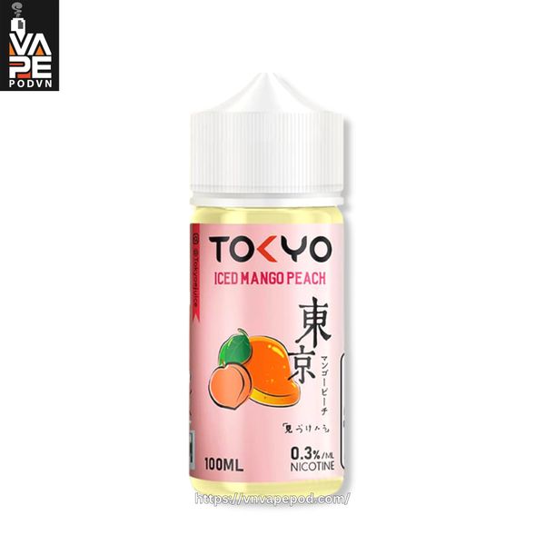 TOKYO Iced Mango Peach 100ml (XOÀI ĐÀO LẠNH) - Tinh Dầu Vape Chính Hãng