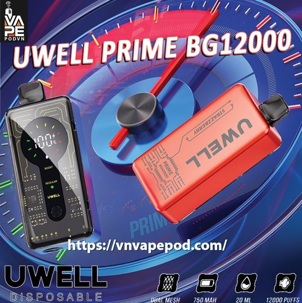 UWELL Prime BG12000 - Pod 1 Lần Chính Hãng