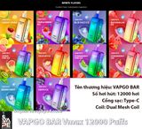 VAPGO BAR Vmax 12000 Puffs - Pod 1 Lần Chính Hãng