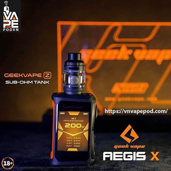 GEEKVAPE Aegis X Zeus 200W - Thiết Bị Vape Chính Hãng