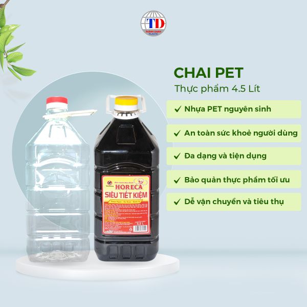 Chai PET 4.5 Lit