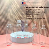  Chai PET Hóa Mỹ Phẩm dung tích từ 100ml đến 1000ml 