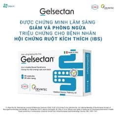 Viên uống Gelsectan hộp 30 viên, giúp giảm và phòng ngừa triệu chứng hội chứng ruột kích thích (IBS), Italia, Thiết bị y tế chính hãng từ Devintec