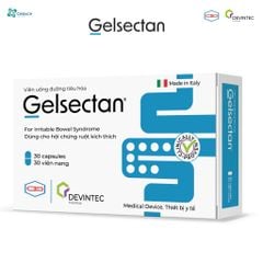 Viên uống Gelsectan hộp 30 viên, giúp giảm và phòng ngừa triệu chứng hội chứng ruột kích thích (IBS), Italia, Thiết bị y tế chính hãng từ Devintec