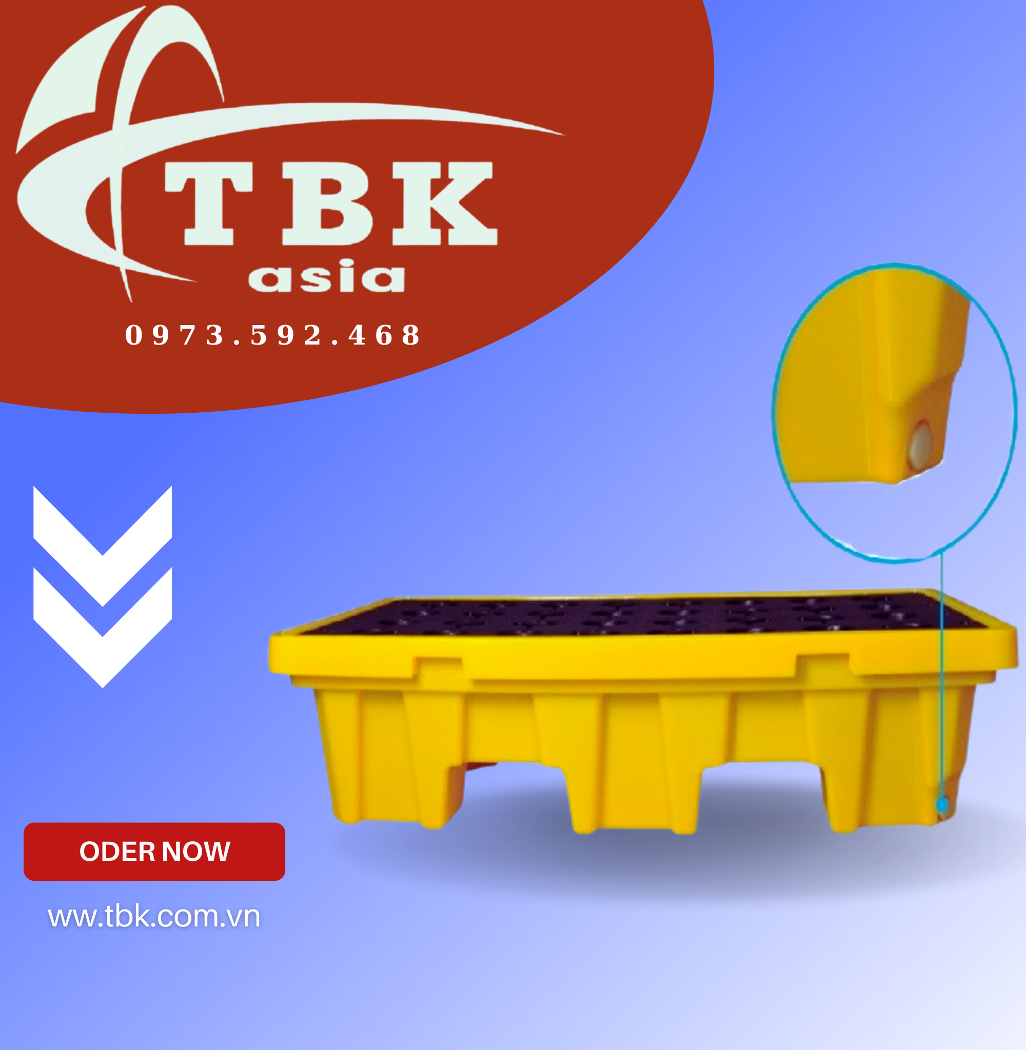  Pallet Chống Tràn Loại 2 – RWD 102 