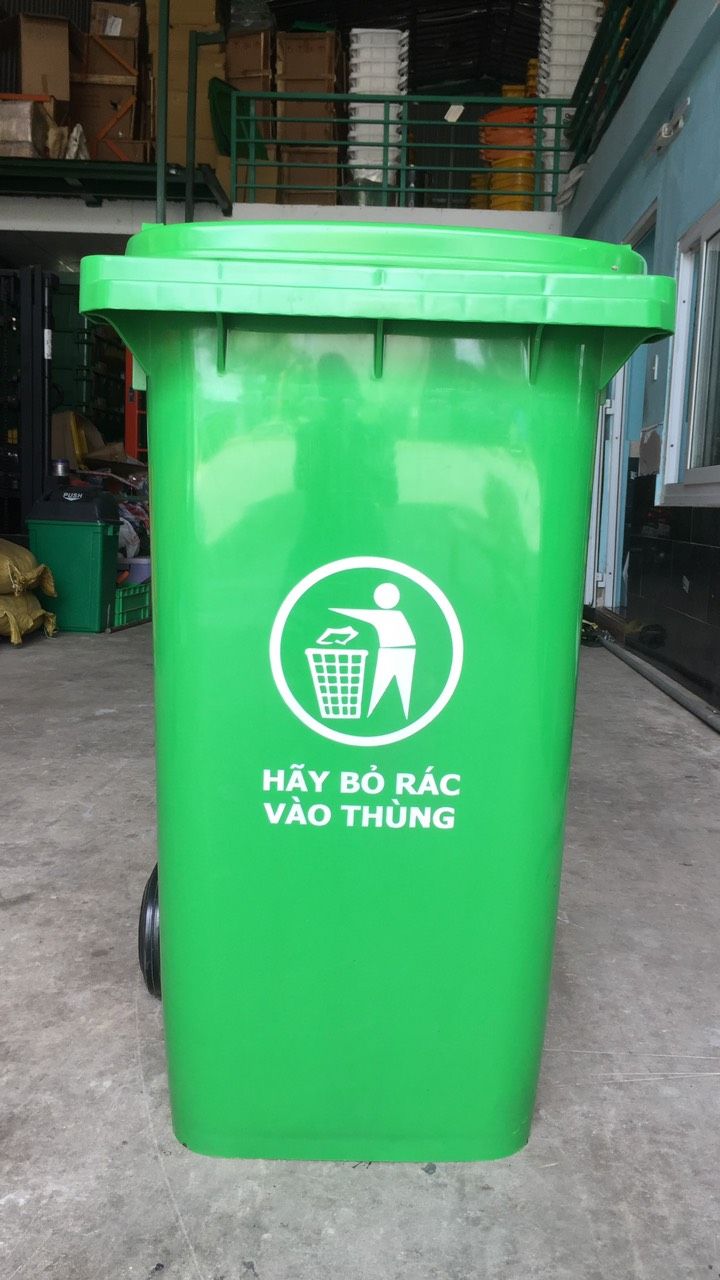  Thùng rác 120A - Xanh 