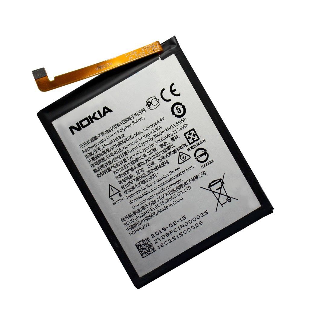 Pin Nokia HE342, Nokia 5.1 Plus 2018, Nokia X5 2018, Nokia 6.1 Plus 2018, Nokia X6 2018, Nokia 7.1 2018