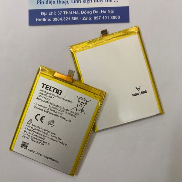 Pin Tecno J8 BL-30KT