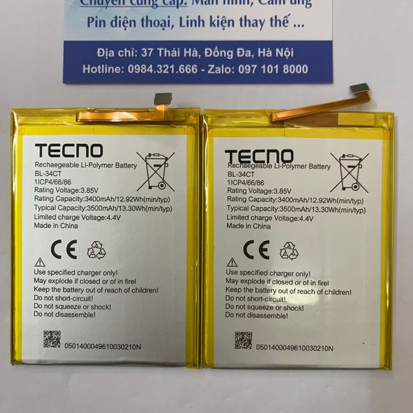 Pin Tecno KB7/KB8 BL-34CT