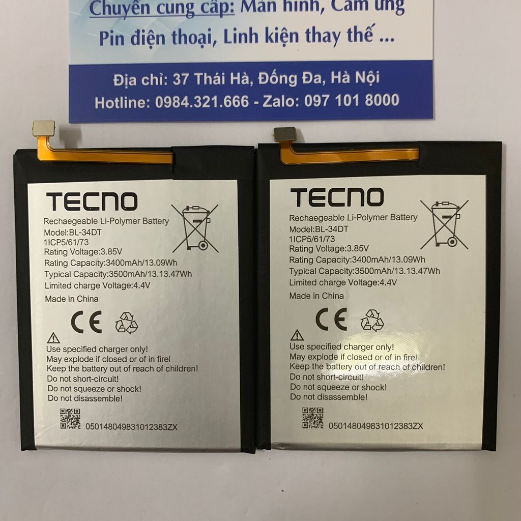 Pin Tecno CC9 BL-34DT
