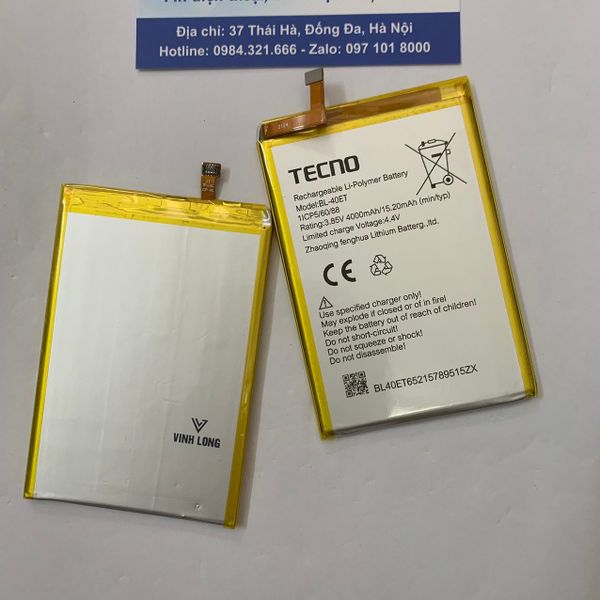 Pin Tecno L8 PLUS BL-40ET