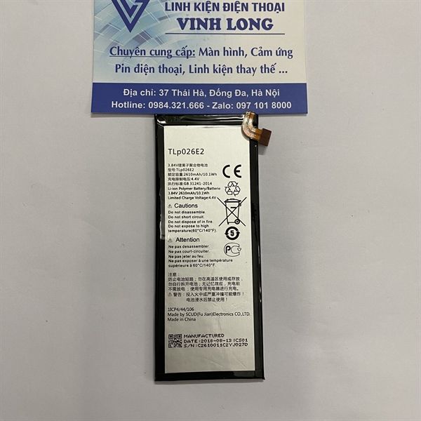 Pin Blackberry Dtek50 Tlp026E2 Alcatel