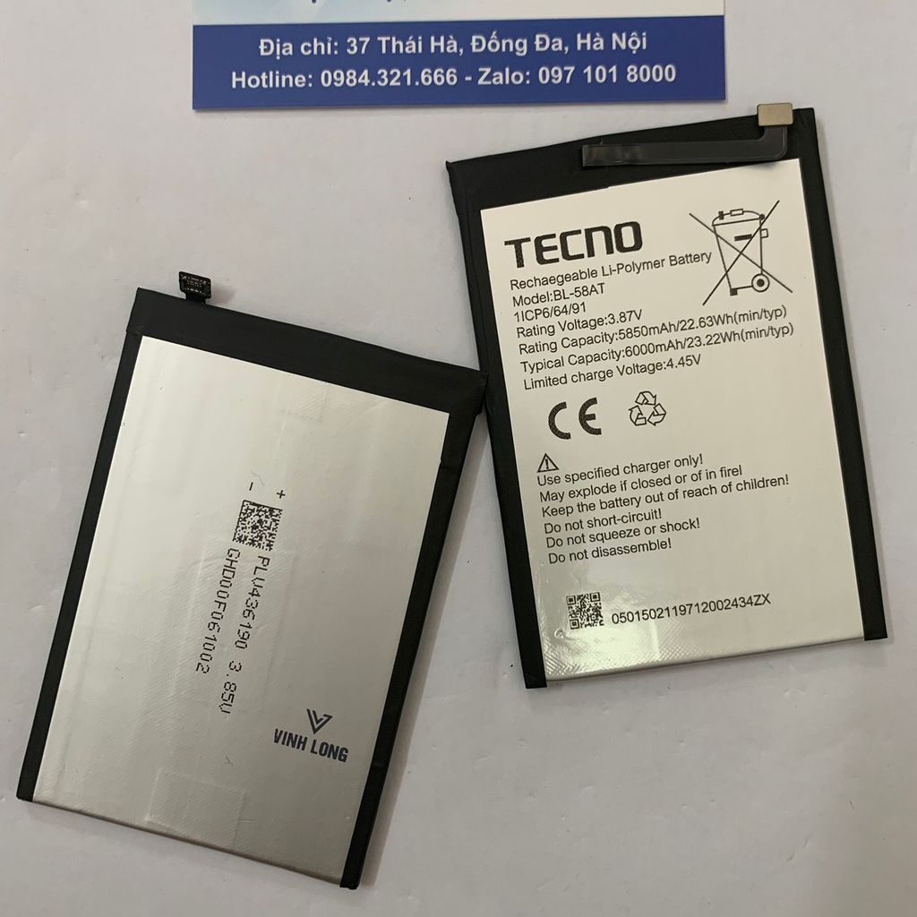 Pin Tecno LB8 BL-58AT