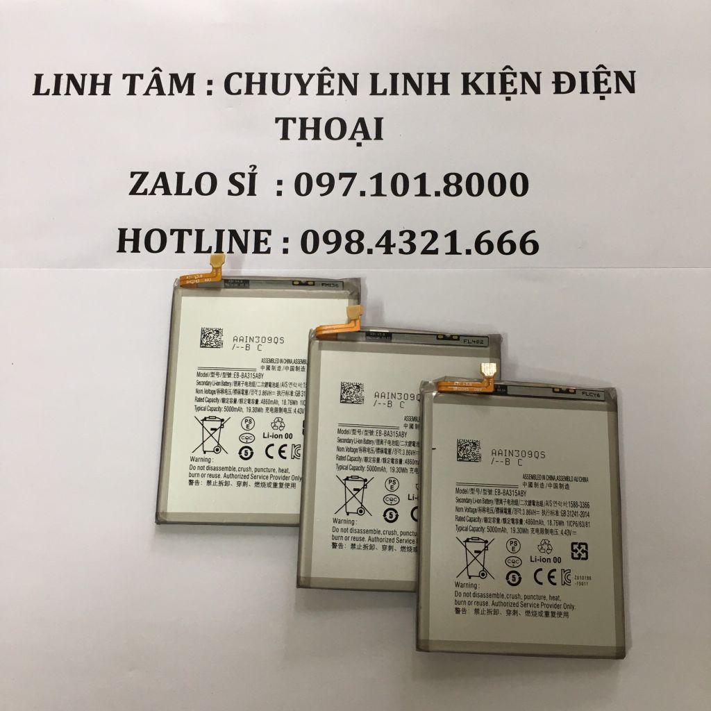 Pin Samsung A31 / A22 / A32 / A315 / A225 / A325 EB-BA315ABY DUNG LƯỢNG 5000mAH