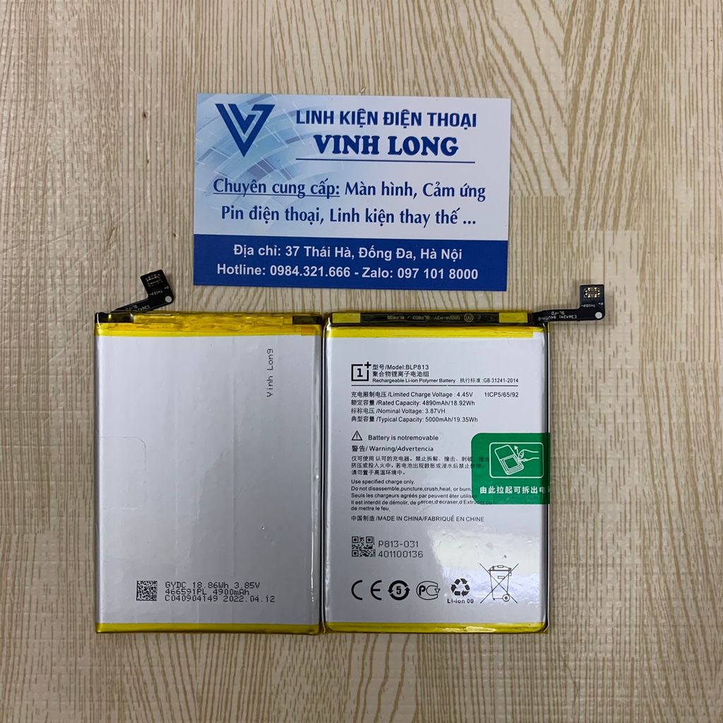 Pin OnePlus Nord N100, OnePlus Nord N200 5G, BLP813