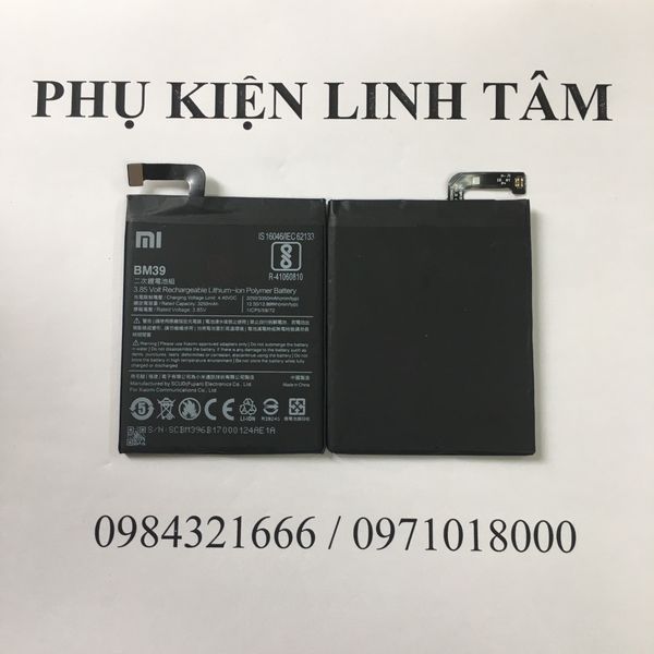 Pin Xiaomi Mi 6, BM39, 3250/3350 mAh