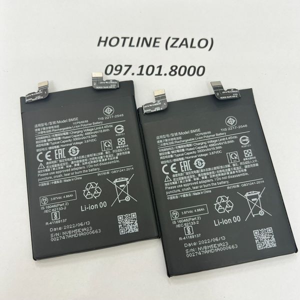Pin Xiaomi Redmi K50 Pro, BM5E zin công ty - 4880, 5000mAh