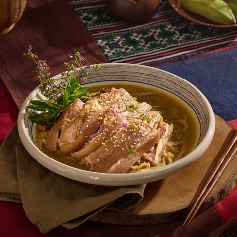  Dê hấp lõi chuối rừng (Đĩa) 