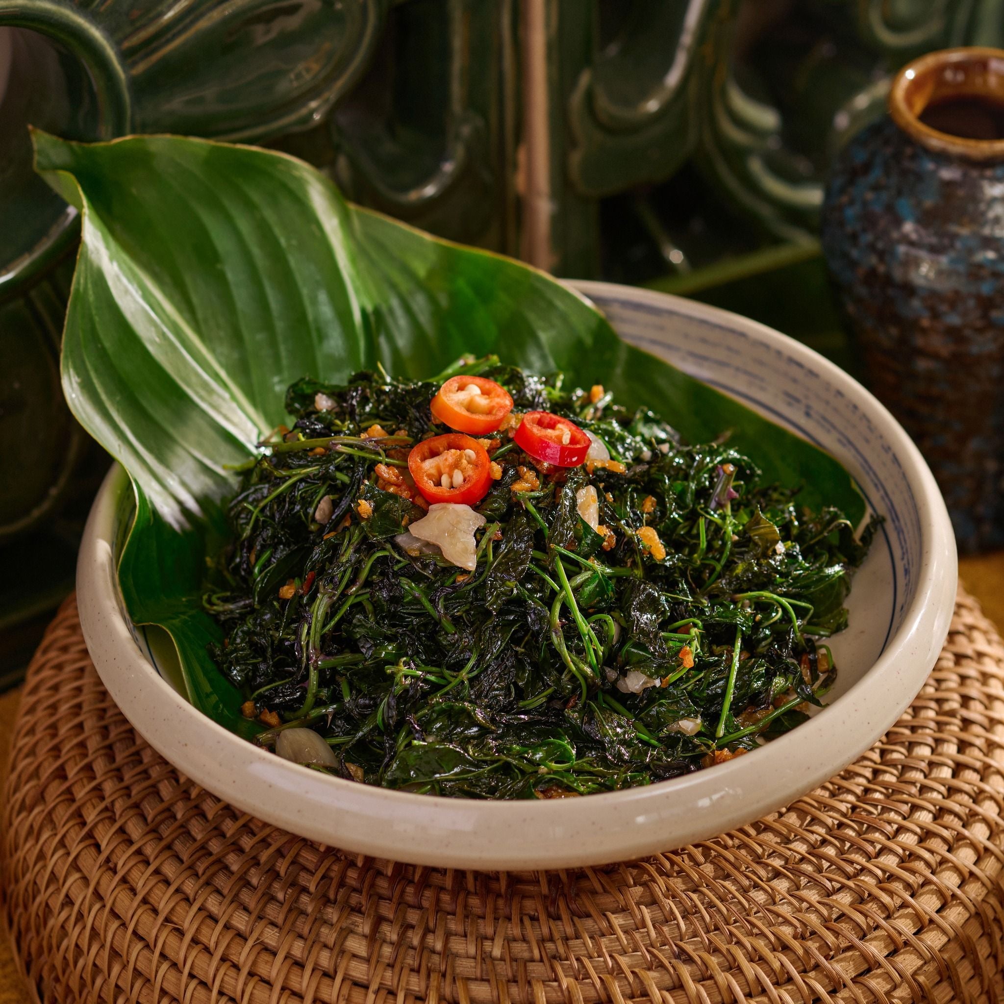  Rau Ngũ gia bì xào Tỏi (Suất) 